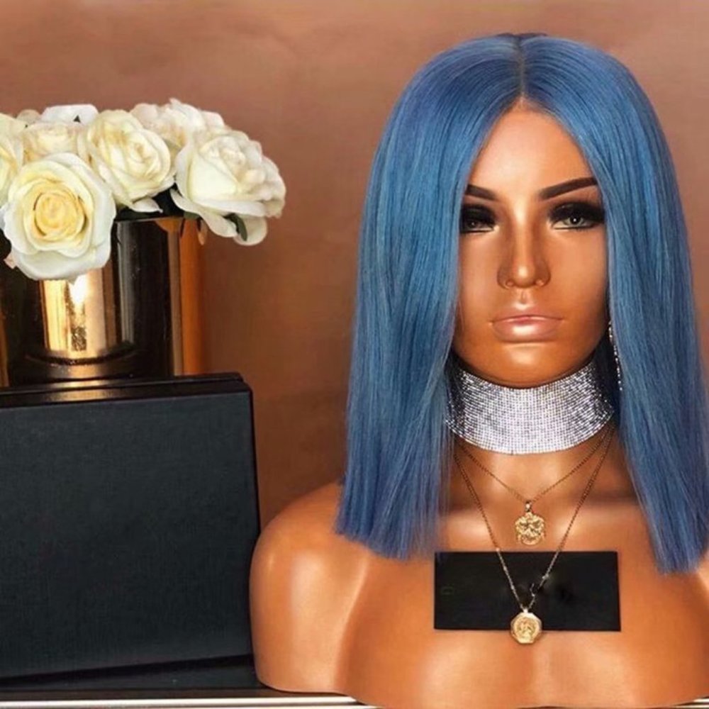 Ladies shawl straight hair wig